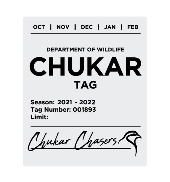 Chukar Chasers Tag Shirt - 2021-2022