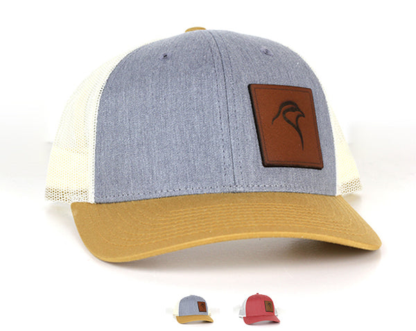 Chukar Chasers – “Just the Bird” Leather Patch - Low Profile Trucker
